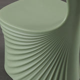 Contemporary Wave-Shell Design PE Kids Dining Chair, Armless, for Dining Room & Kitchen
