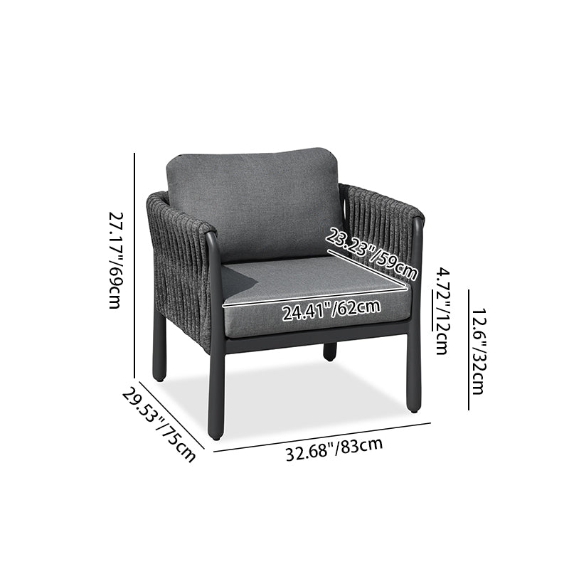 Stylish Modern Outdoor Rope Sofa – 1/2/3-Seater for Balcony & Patio