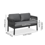 Stylish Modern Outdoor Rope Sofa – 1/2/3-Seater for Balcony & Patio