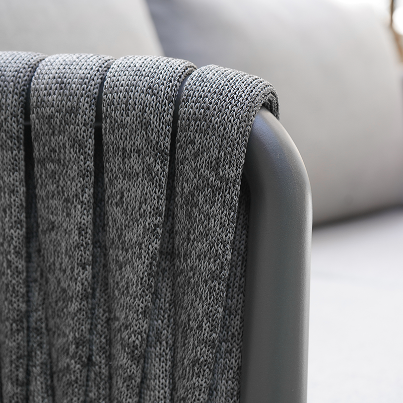Stylish Modern Outdoor Rope Sofa – 1/2/3-Seater for Balcony & Patio
