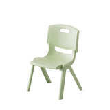 Contemporary Scandinavian Square PP Stackable Backrest Stool for Kids – Low Living Room Chair