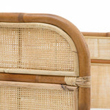 Traditional Chinese-Style Backrest Armchair Sofa – Handwoven Natural Indonesian Rattan, Waterproof Cushions, Zen-Style Living Room Chair