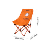 Modern Minimalist Folding Camping Chair with Rectangular Carbon-Steel Frame and Oxford Fabric Backrest for Outdoor Use
