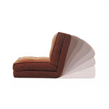 Modern Scandinavian Corduroy & Cotton Foldable Sofa with Backrest – Stylish Lounge Couch for Living Room & Bedroom