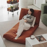 Modern Scandinavian Corduroy & Cotton Foldable Sofa with Backrest – Stylish Lounge Couch for Living Room & Bedroom