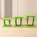 Contemporary Industrial Square Foldable Stool - Low-Profile, Portable PP/TPE Camping Chair for Outdoor and Living Room