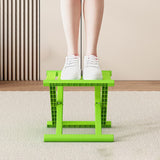 Contemporary Industrial Square Foldable Stool - Low-Profile, Portable PP/TPE Camping Chair for Outdoor and Living Room