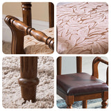 Contemporary Retro Vanity Stool with Backrest - Square Jacquard Wood Base, Microfiber Leather Upholstery for Bedroom