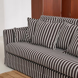 Birch-Frame Removable-Cover Sofa - Elegant French-Style 3/4-Seater Living Room Accent Chair