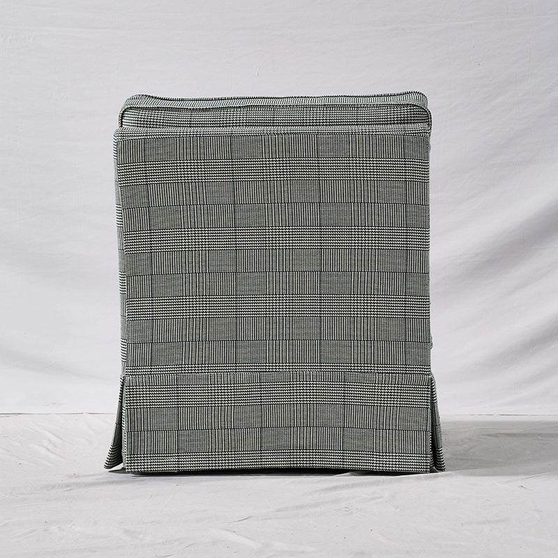 Durable, Easy-Clean Cover Accent Chair with Birch Wood Frame — Retro Fabric for Living Room or Study