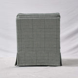 Durable, Easy-Clean Cover Accent Chair with Birch Wood Frame — Retro Fabric for Living Room or Study