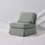 Durable, Easy-Clean Cover Accent Chair with Birch Wood Frame — Retro Fabric for Living Room or Study