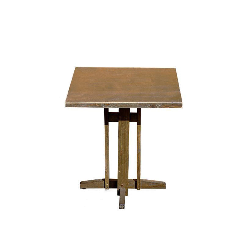Traditional Farmhouse Outdoor Coffee Table – Foldable Solid Wood & Plywood, 1-Tier, Round-Rectangular, For Outdoor Use