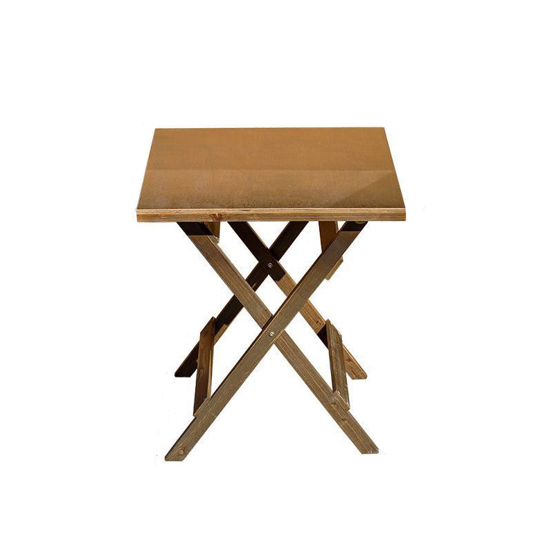 Traditional Farmhouse Outdoor Coffee Table – Foldable Solid Wood & Plywood, 1-Tier, Round-Rectangular, For Outdoor Use