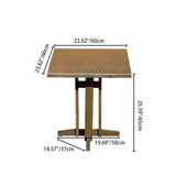 Traditional Farmhouse Outdoor Coffee Table – Foldable Solid Wood & Plywood, 1-Tier, Round-Rectangular, For Outdoor Use