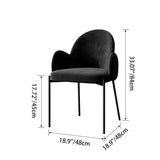 Modern Luxury Frosted Velvet Dining Set with Curved Round Sintered Stone Table & Carbon Steel Frame — 4-Seater