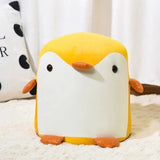 Penguin-Shaped Velvet Sponge Fireproof Board – Contemporary Kids’ Low Stool, Armless for Living Room