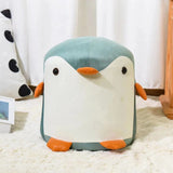 Penguin-Shaped Velvet Sponge Fireproof Board – Contemporary Kids’ Low Stool, Armless for Living Room
