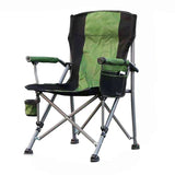 Modern Simplicity Oxford Fabric Foldable Camping Chair with Backrest and Armrests – Carbon Steel Square Frame, Ideal for Garden