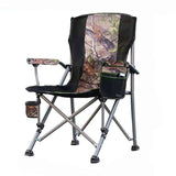 Modern Simplicity Oxford Fabric Foldable Camping Chair with Backrest and Armrests – Carbon Steel Square Frame, Ideal for Garden