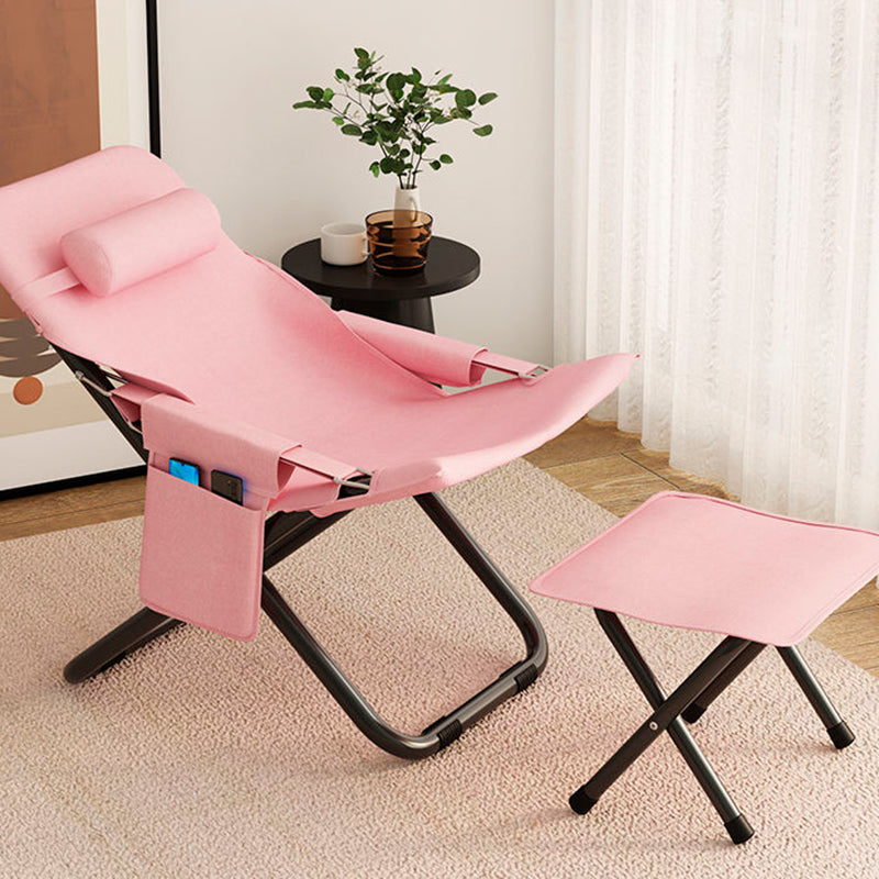 Modern Minimalist Rectangular Recliner with Oxford Cloth Upholstery and Carbon Steel Frame – Living Room Armchair with Armrest and Backrest