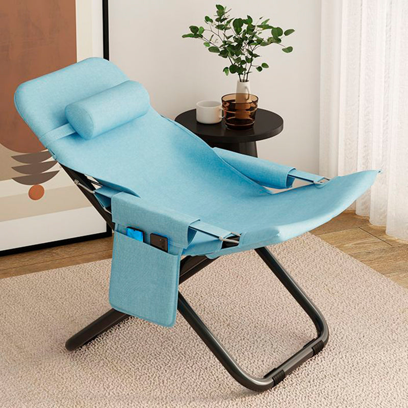 Modern Minimalist Rectangular Recliner with Oxford Cloth Upholstery and Carbon Steel Frame – Living Room Armchair with Armrest and Backrest