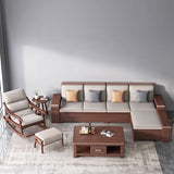 Sleek Oak & Linen Ergonomic Rocking Chair with Armrests - Modern Minimalist Design for Living Room & Bedroom