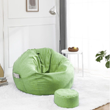 Modern Minimalist Round Cotton-Linen EPS Sofa Backrest & Footrest for Living Room