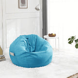 Modern Minimalist Round Cotton-Linen EPS Sofa Backrest & Footrest for Living Room