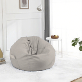 Modern Minimalist Round Cotton-Linen EPS Sofa Backrest & Footrest for Living Room
