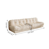 Sleek Modern Minimalist Rectangular Corduroy MDF Sofa Backrest, Armless, for Living Room