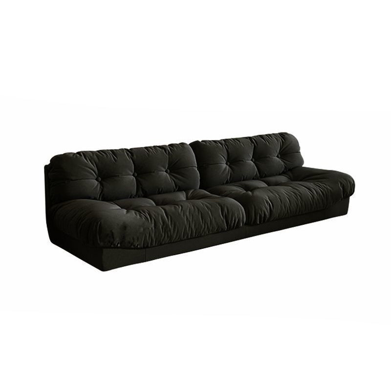 Sleek Modern Minimalist Rectangular Corduroy MDF Sofa Backrest, Armless, for Living Room