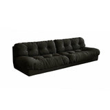 Sleek Modern Minimalist Rectangular Corduroy MDF Sofa Backrest, Armless, for Living Room