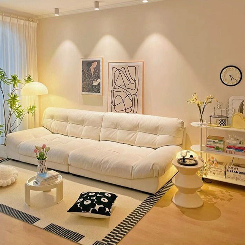 Sleek Modern Minimalist Rectangular Corduroy MDF Sofa Backrest, Armless, for Living Room