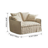 Nordic Contemporary Velvety Textured Fabric Sofa Backrest and Armrest — Square Rectangular Design, Pine Wood and Solid Wood Plywood Frame, Living Room
