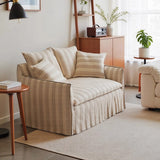 Nordic Contemporary Velvety Textured Fabric Sofa Backrest and Armrest — Square Rectangular Design, Pine Wood and Solid Wood Plywood Frame, Living Room