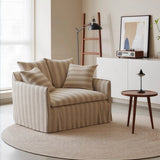 Nordic Contemporary Velvety Textured Fabric Sofa Backrest and Armrest — Square Rectangular Design, Pine Wood and Solid Wood Plywood Frame, Living Room
