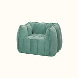 Modern Minimalist Velvet Rectangular Sofa with Rebound Sponge Cushions, Compressible Comfort, Backrest and Armrests for Living Room