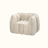 Modern Minimalist Velvet Rectangular Sofa with Rebound Sponge Cushions, Compressible Comfort, Backrest and Armrests for Living Room