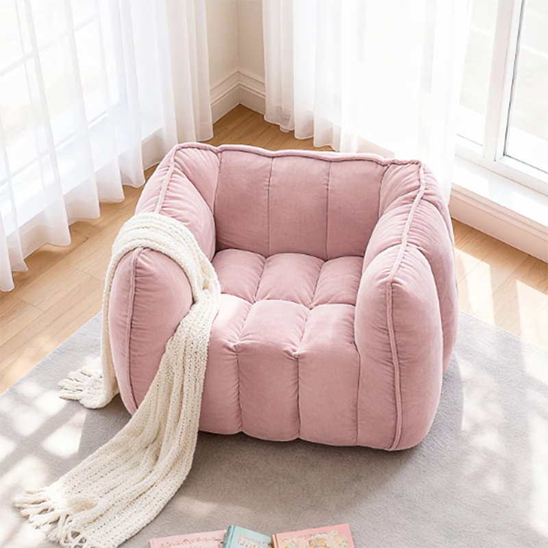 Modern Minimalist Velvet Rectangular Sofa with Rebound Sponge Cushions, Compressible Comfort, Backrest and Armrests for Living Room
