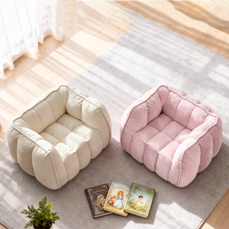 Modern Minimalist Velvet Rectangular Sofa with Rebound Sponge Cushions, Compressible Comfort, Backrest and Armrests for Living Room