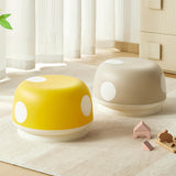 Contemporary Kids Mushroom-Shape Stool – Round, Low, Stackable, PP Plastic for Entryways, Living Rooms, and Bedrooms