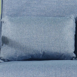 Modern Simplicity Foldable Rectangular Sofa Bed — Wood Frame with Cotton-Linen Upholstery and Foam Cushions for Living Room