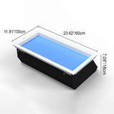 Sleek Modern Smart Blue Sky Aluminum LED Flush-Mount Ceiling Light