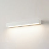 Sleek Modern Minimalist Aluminum & Glass Rectangular LED Outdoor Wall Sconce for Patio