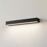 Sleek Modern Minimalist Aluminum & Glass Rectangular LED Outdoor Wall Sconce for Patio