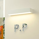 Sleek Modern Minimalist Aluminum & Glass Rectangular LED Outdoor Wall Sconce for Patio