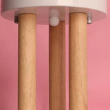 Contemporary Unicorn Round LED Ceiling Light – Creative Resin, Iron, Acrylic & Wood, Semi-Flush Mount for Bedroom