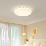 Modern Art Deco Iron-PE Heart-Shaped LED Flush Mount Ceiling Light for Kids’ Bedroom – Round Fixture