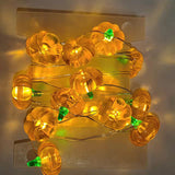 USB-Powered PVC Pumpkin LED String Light for Outdoor Halloween Decor